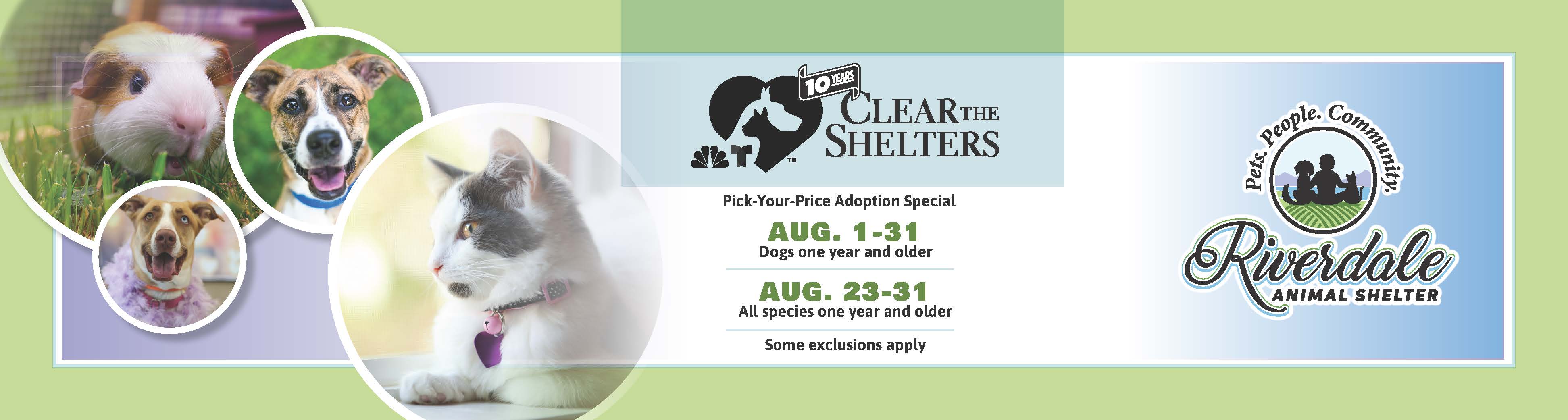 Clear The Shelters Specials