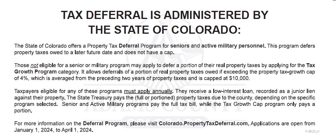 Notation of Tax Deferral